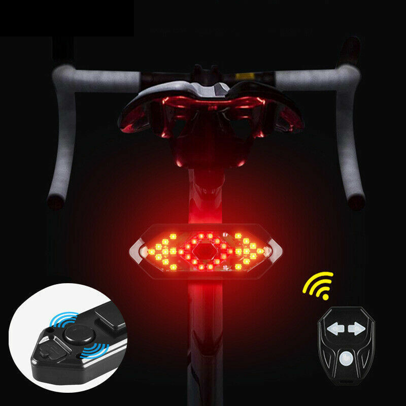 Wireless Remote Bike Rear Light LED Indicator Bicycle Turn Signal Taillight XL