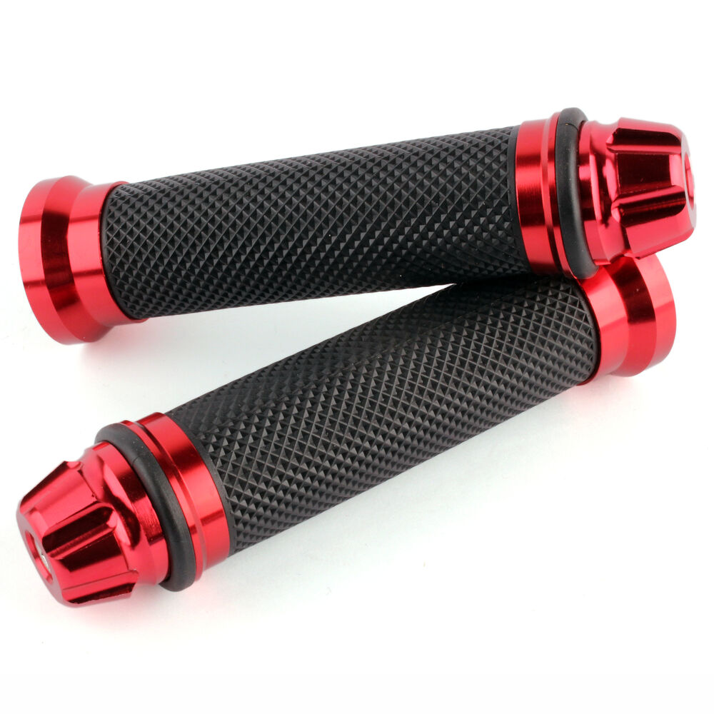 Motorcycle 7/8" Red Handlebar Hand Grips For Honda CBR600 f4i CBR600RR CBR929RR