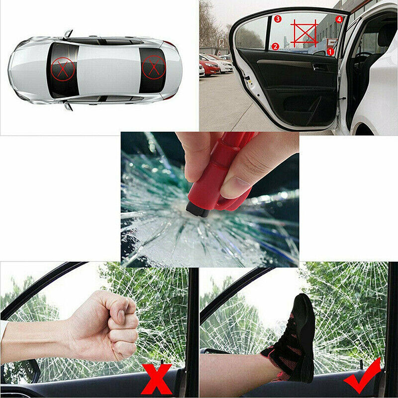 3 in 1 Car Window Glass Breaker Emergency Escape Tool Safety Seat Belt Cutter