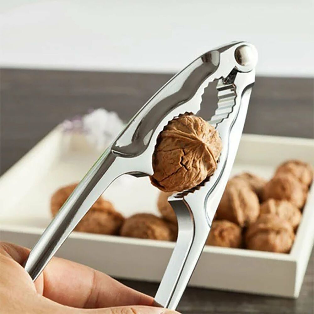 5X Nut Cracker Plier Sheller Opener Walnut Almond Chrome Kitchen NutCracker