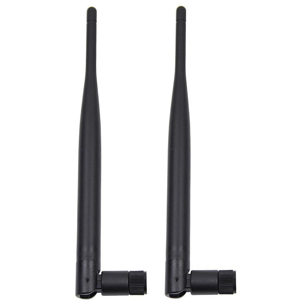 WiFi RP-SMA Antenna 6dBi 2.4GHz 5GHz Dual Band +2 x 35cm U.fl/IPEX Cable Range