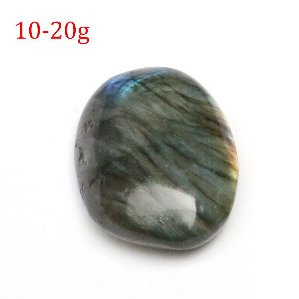 Natural Labradorite Polished Crystal Quartz Ore Specimen Palm Stone Worry Stone