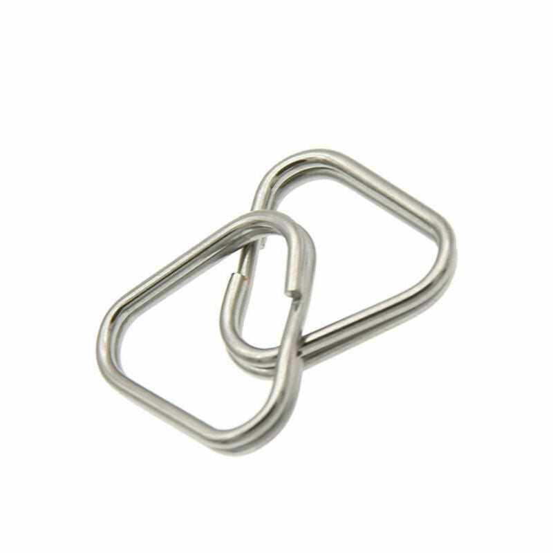 50pcs Metal Triangle Rings Split Camera Strap Hook Replacement Parts