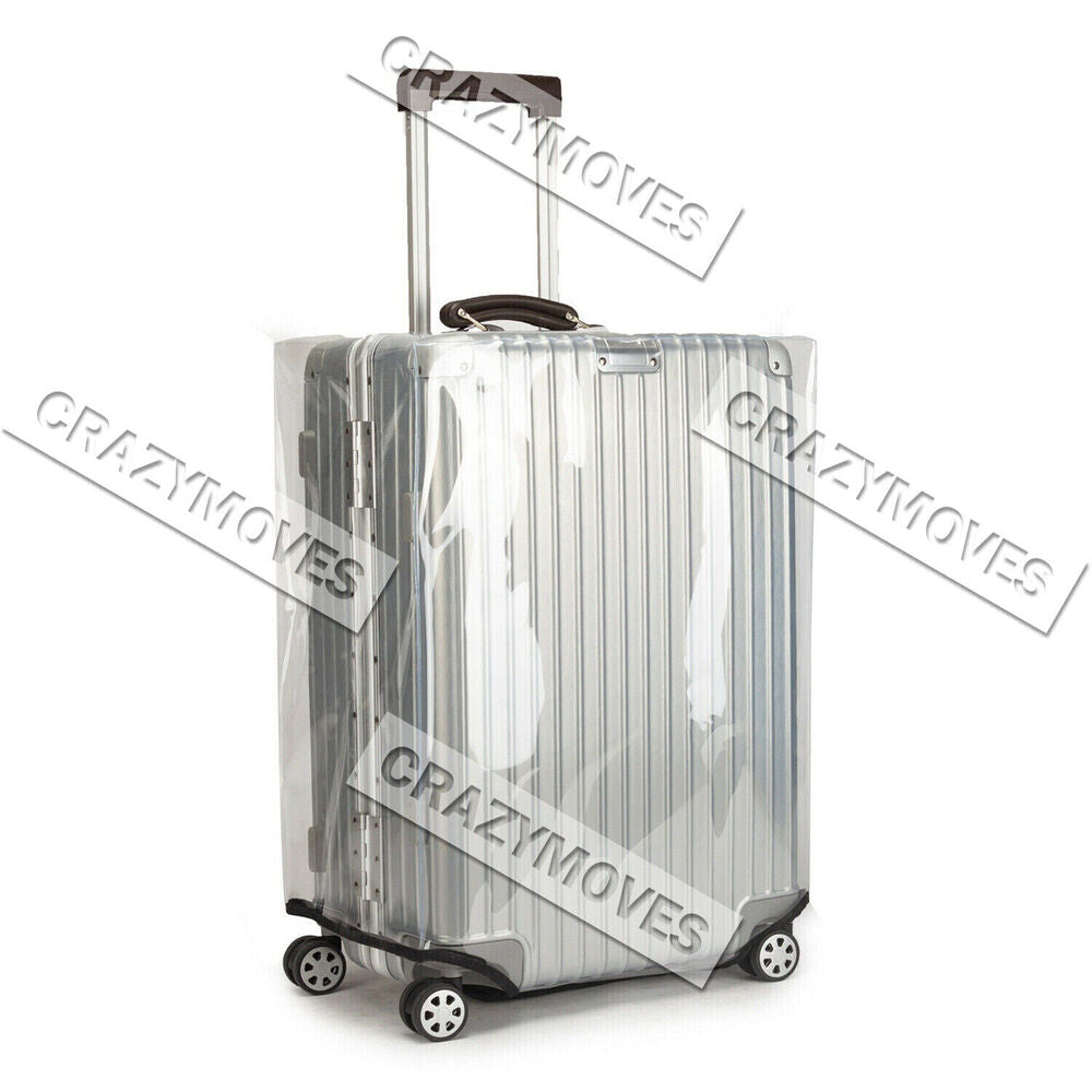 Transparent Waterproof PVC Travel Luggage Protector Suitcase Cover 20"-30"