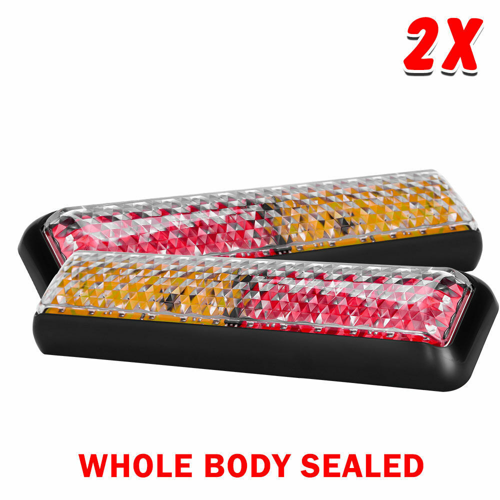 2X Trailer lights LED tail lights Truck Ute Caravan Stop Indicator 12V 24V Lamp