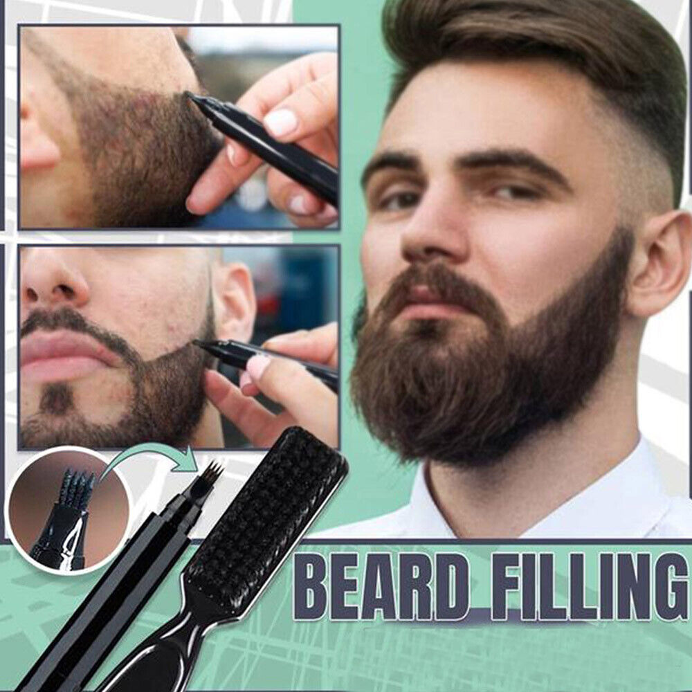 Hair Beard Filler Pen Beard Camouflage Hair Grower Beard Fr Men With Beard Brush