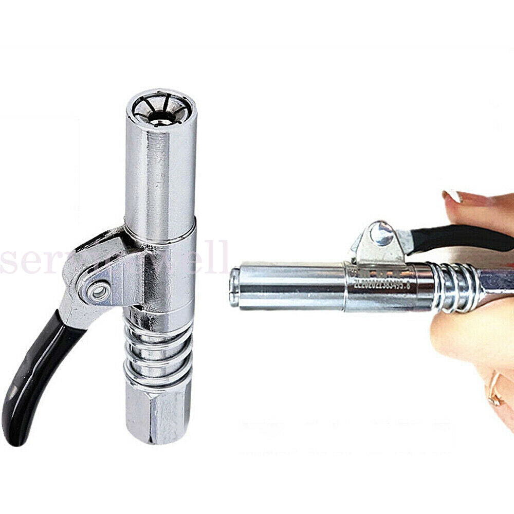 Heavy-Duty Quick Release Grease Gun Coupler NPTI/8 10000PSI Grease Coupler