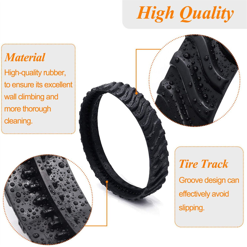 2Pcs Tracks Tyres Wheel For Zodiac MX8 MX6 Baracuda R0526100 Pool Cleaner #T