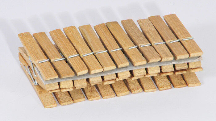 Bamboo Clothes Pegs Strong Washing Line Drying Clips Spring wood wooden pegs