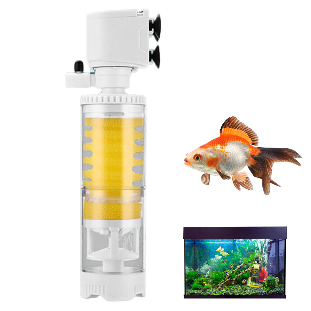 3 in1 Fish Tank Filter Pump Aquarium Submersible Internal Filter Aquarium Filter