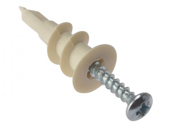 NYLON wall mates HOLLOW WALL ANCHOR PLASTERBOARD FIXINGS Screw Plug 13mmx33mm