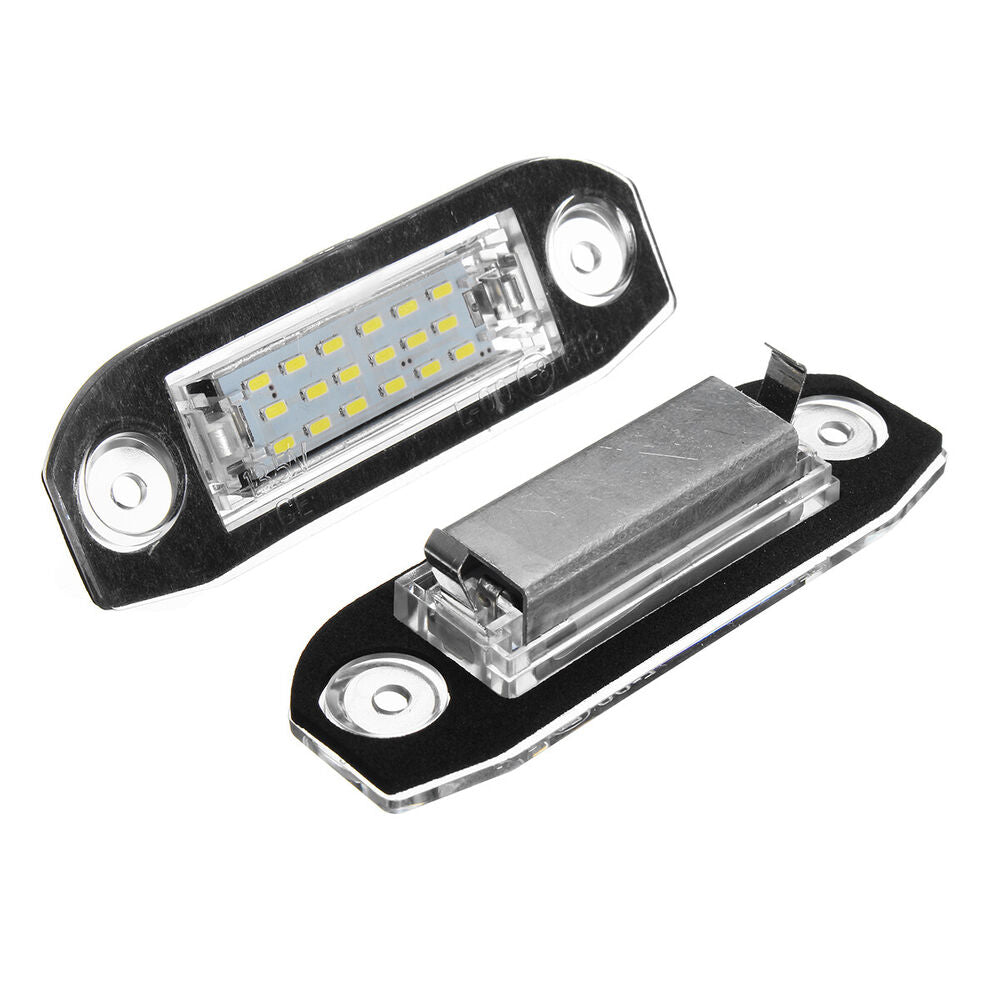 2x For Volvo S40 S80 S60 C70 V70 V50 White LED Number License Plate Light Lamp