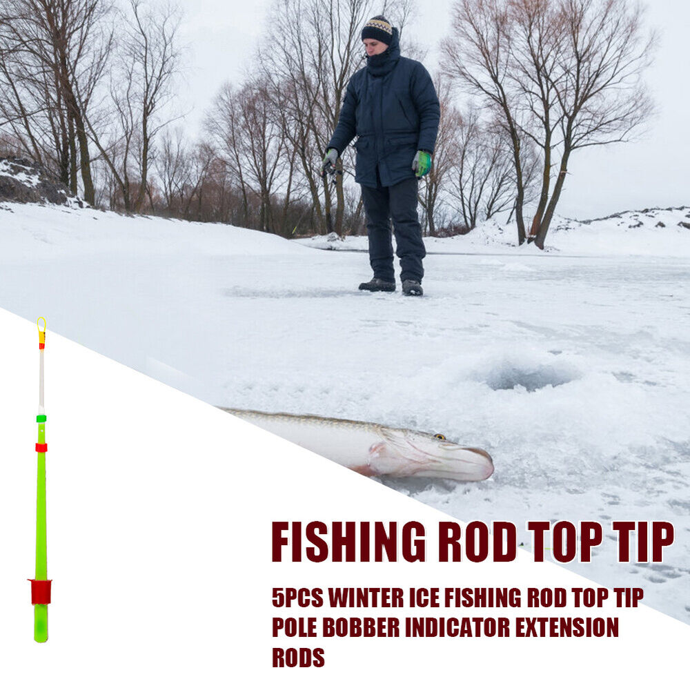 5pcs Portable Mini Winter Ice Fishing Rod Top Tip Outdoor Fishing Extension