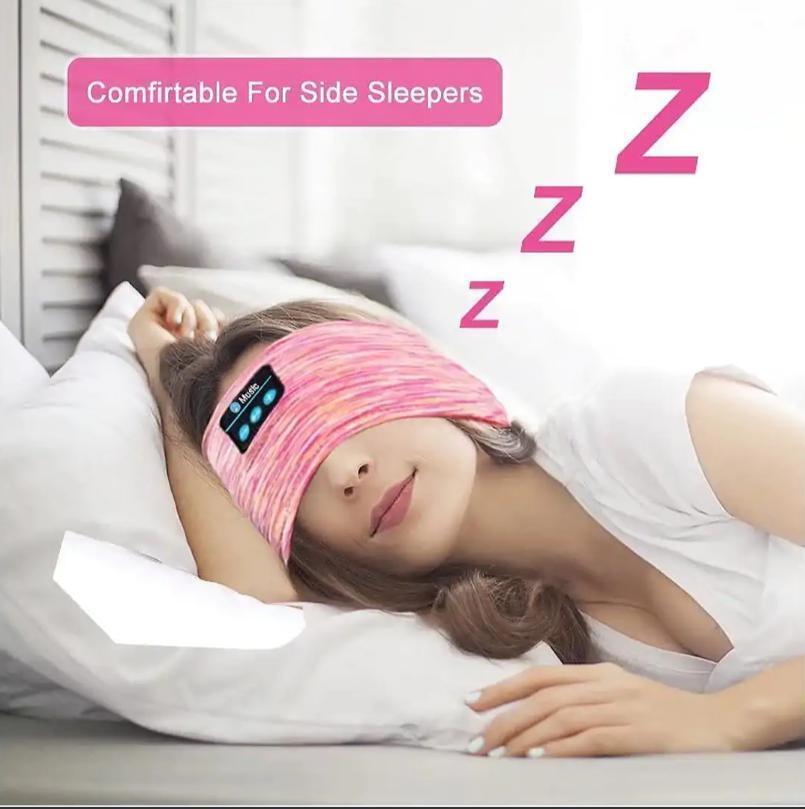 Sleep Mask Headphones Wireless Bluetooth Sports Headband Bass Speakers