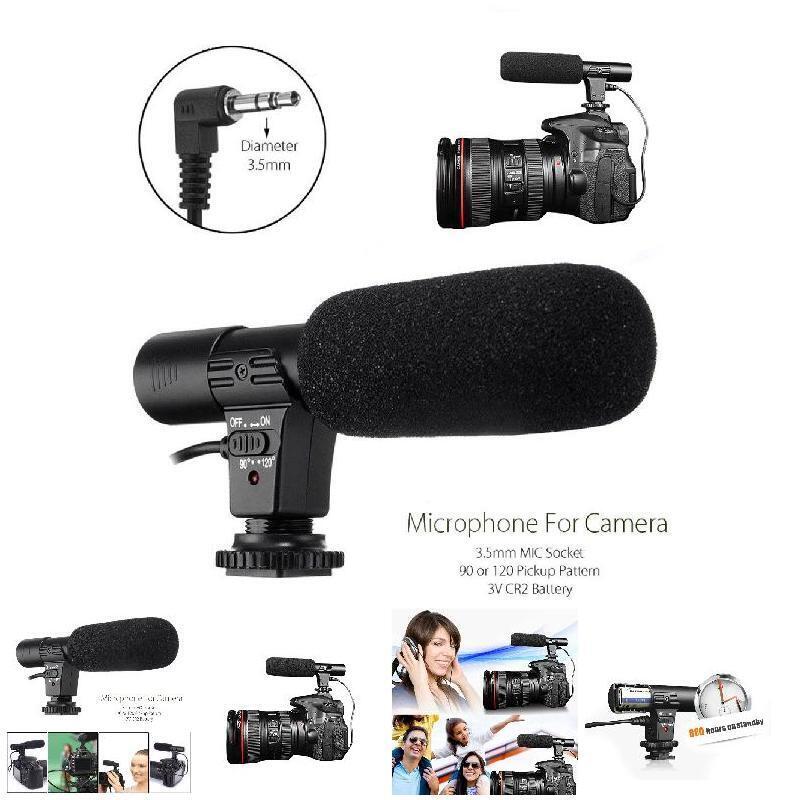 3.5mm Video Mic Microphone For Canon Nikon DSLR Camera DV Camcorder Mic Systems