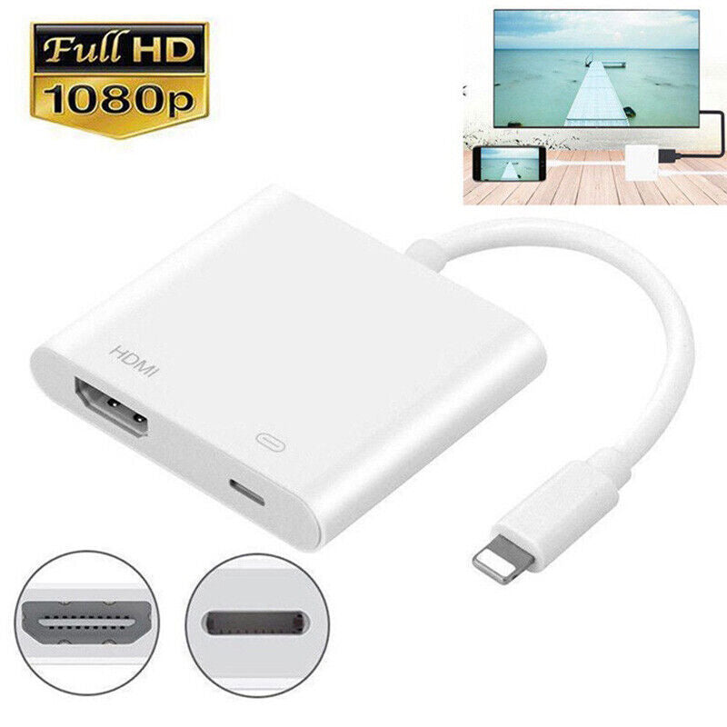 HDMI Digital TV AV Adapter Cable to Adapter For iPad iPod iPhone Series HD 1080P