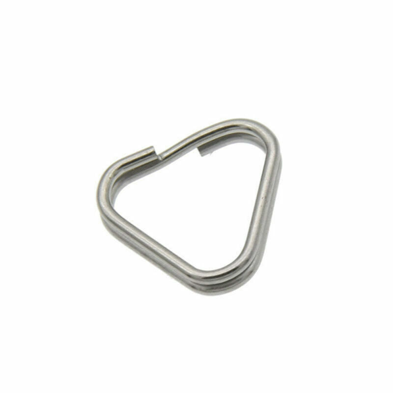 50pcs Metal Triangle Rings Split Camera Strap Hook Replacement Parts