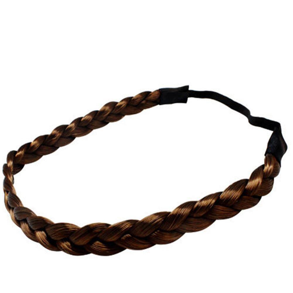 Hair Band Plaited Headband Synthetic Wig Braided Elastic Band Hair Extension