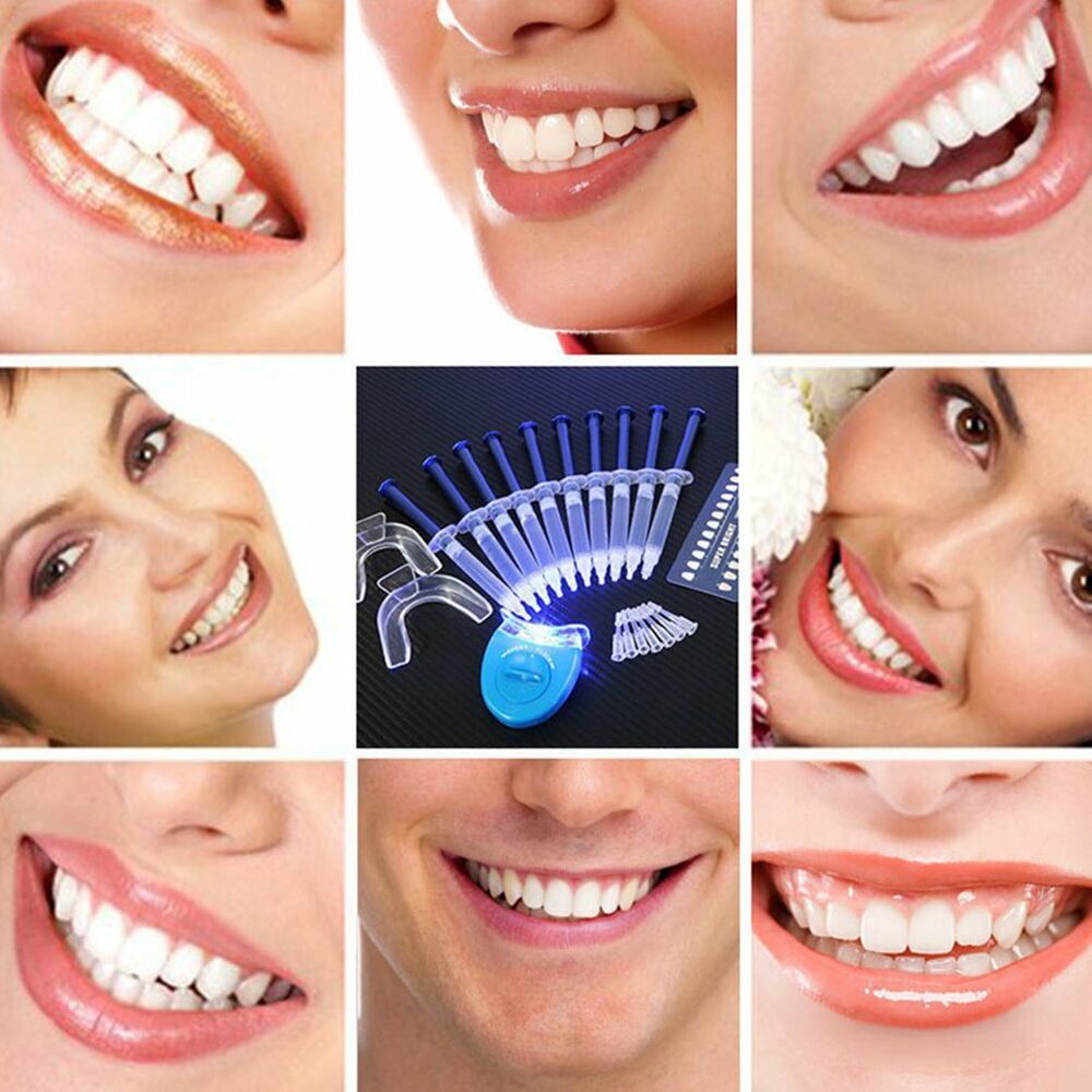 3sets TEETH WHITENING KIT Led System DENTAL STRENGTH WHITE SMILE POWER