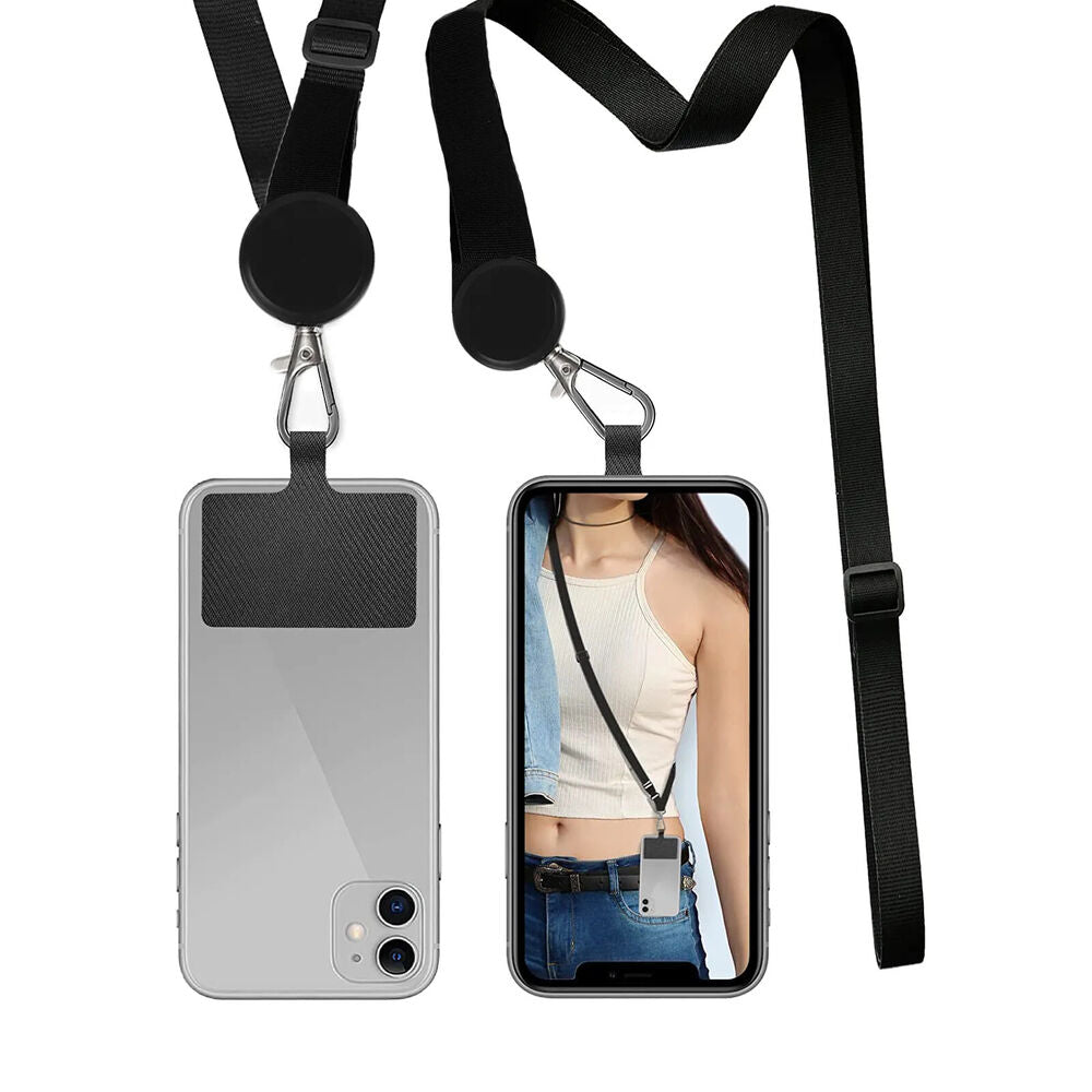 2X Universal Mobile Phone Lanyard Crossbody Hanging Neck Strap Patch Cord Rope