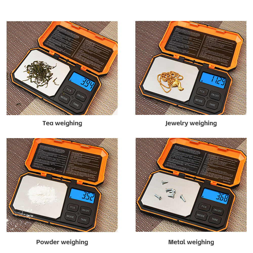 Mini Pocket Scales Small Digital Pans Gold Jewellery Weighing Micro Precision