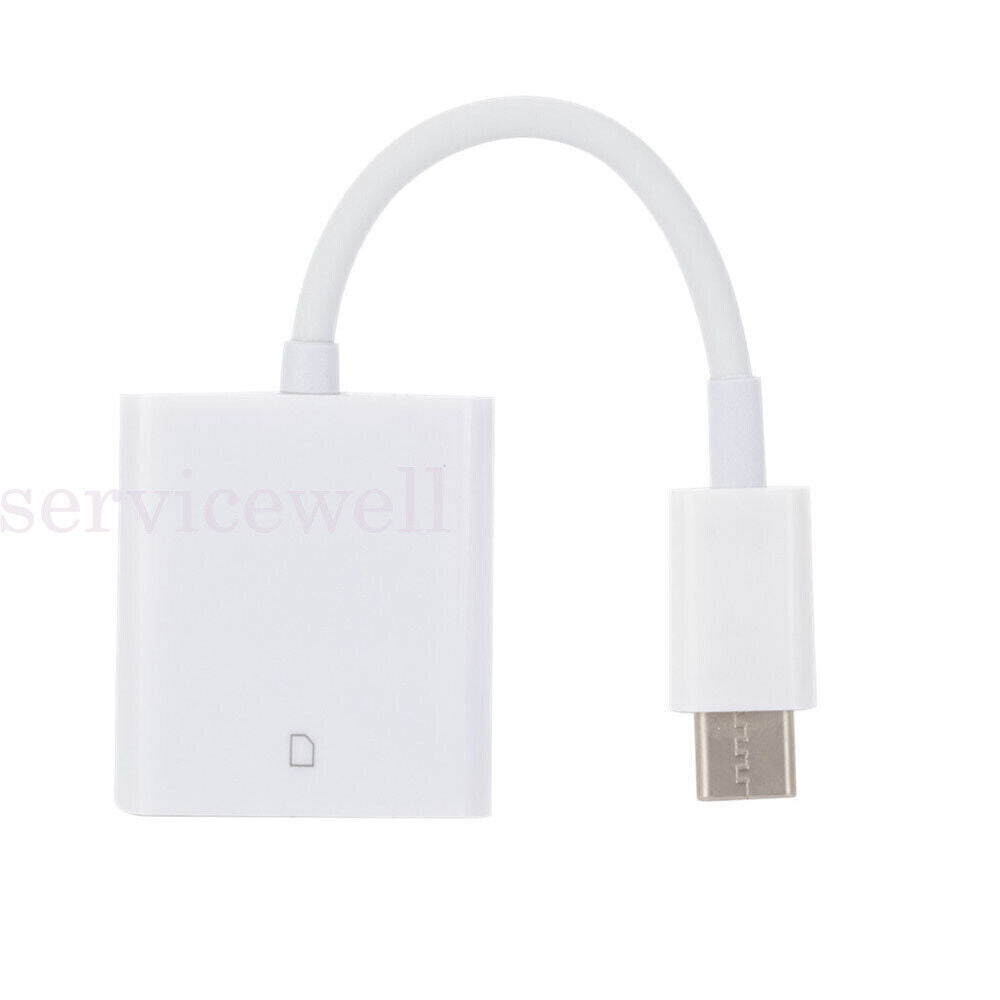 USB-C To SD Card Reader Adapter Type-C For Apple iPad Macbook Pro Air 13 Samsung