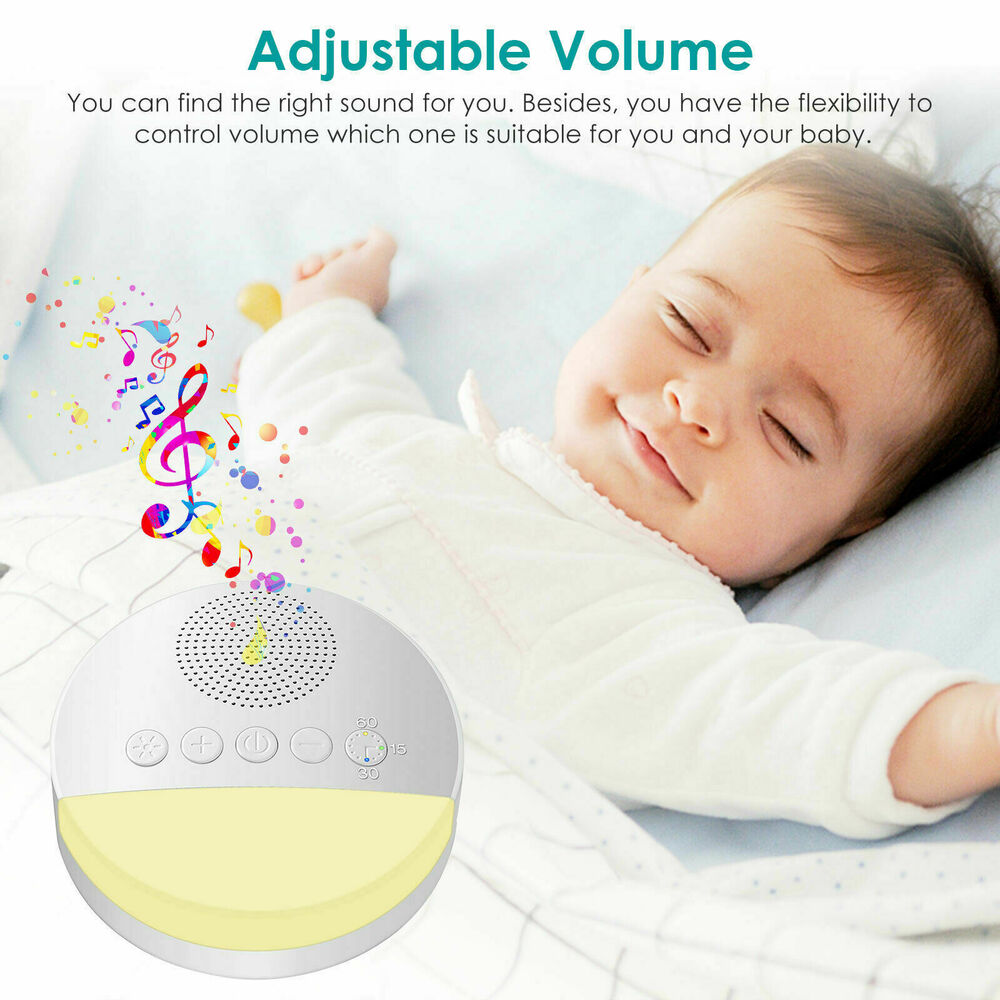 White Noise Sound Machine Sleep Therapy Relaxation for Adults Baby Nature Sounds