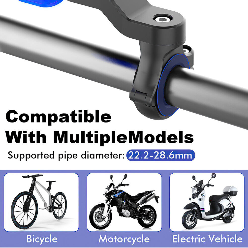 For Quad Lock Compatible Bike Motorcycle Phone Mount Holder Handlebar Mount