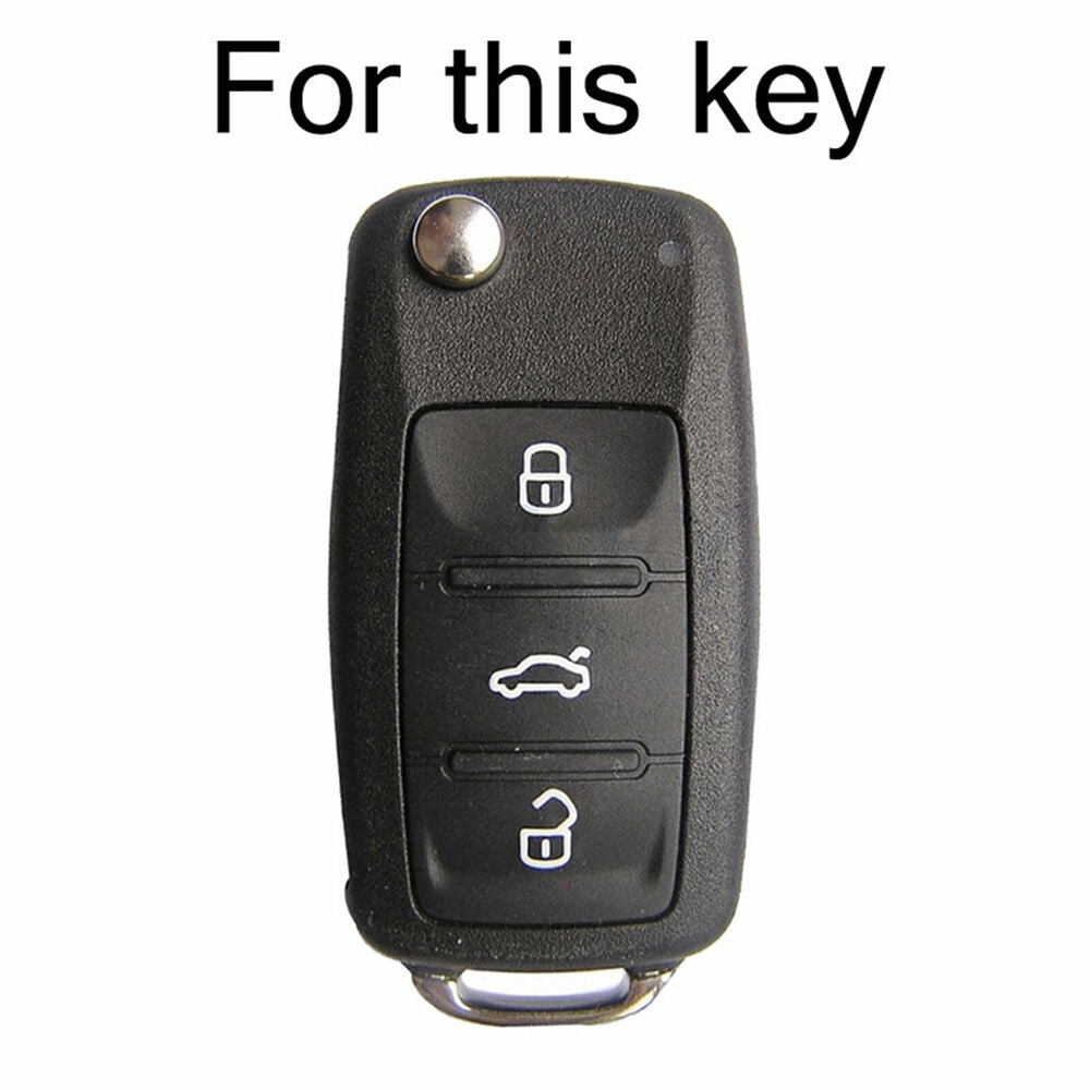 Silicone Key Case Cover Fob Protect Skin Remote For VW Golf /Jetta Tiguan Passat