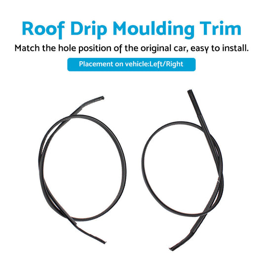 LH & RH Side Roof Drip Moulding Trim Suitable For 06-16 Toyota Yaris Hatchback