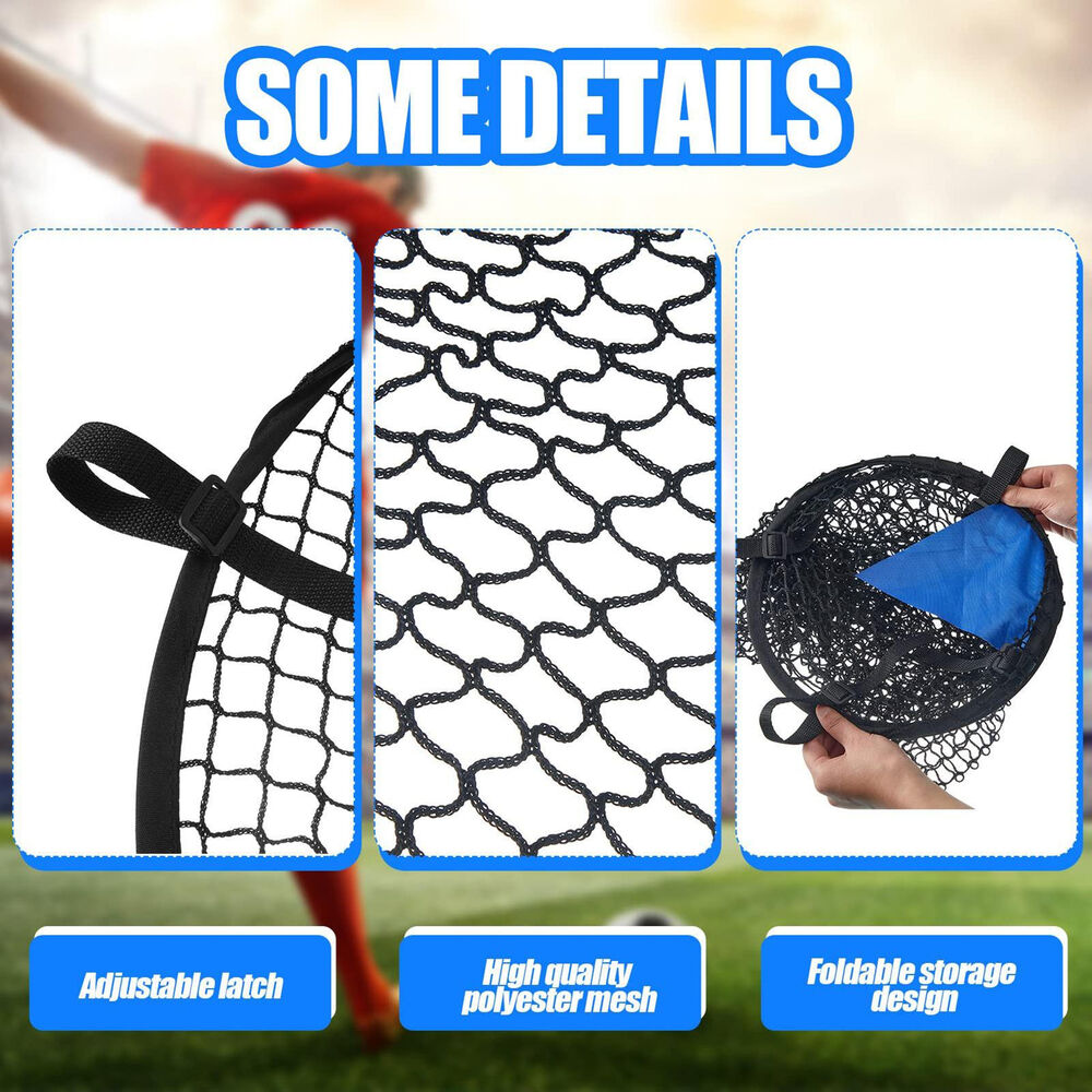 Football Net Outdoor Garden Football Goal Net Trainer Rebounder Set Soccer Ball