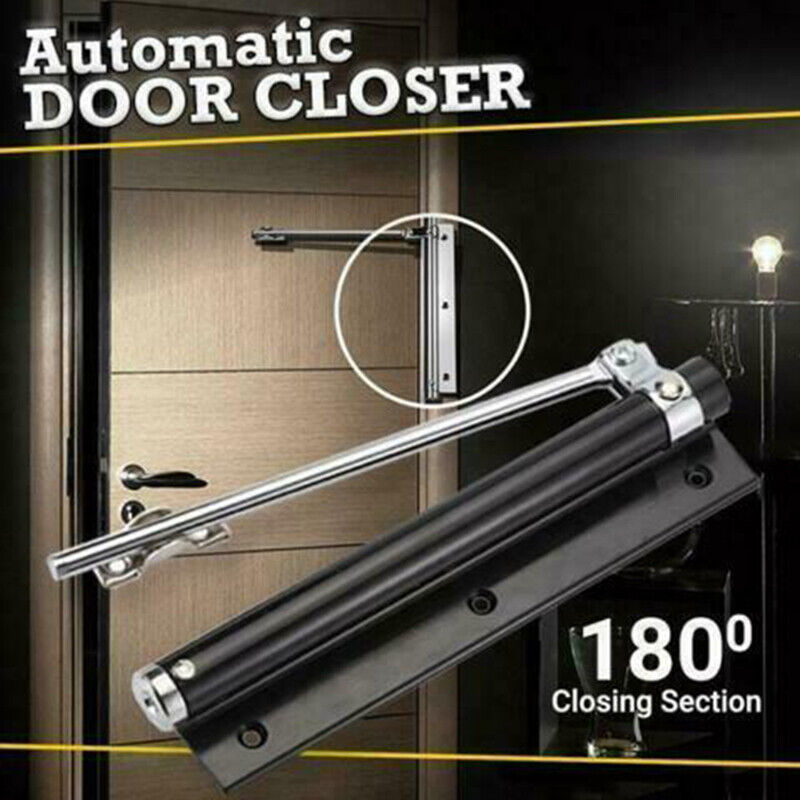 Automatic Door Self Closing Hinge Mute Easy Rebound Punching-Free Door Closer