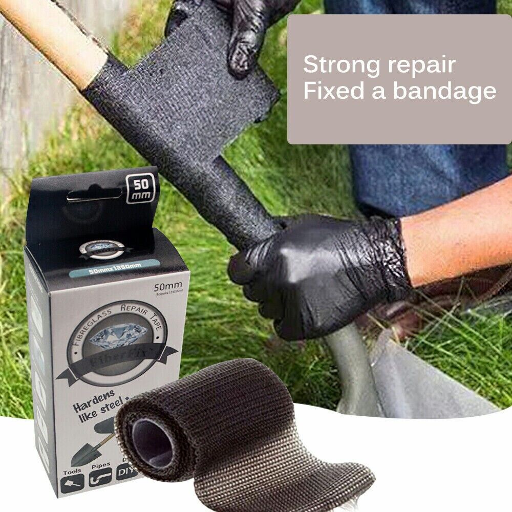 49" Fiber Fix Repair Wrap Hardens Like Steel Fiberglass Tools Pipe Repair Tape