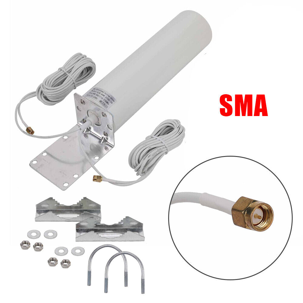 4G Dual TS9/SMA Outdoor LTE Antenna Signal Booster For Netgear Nighthawk MR1100