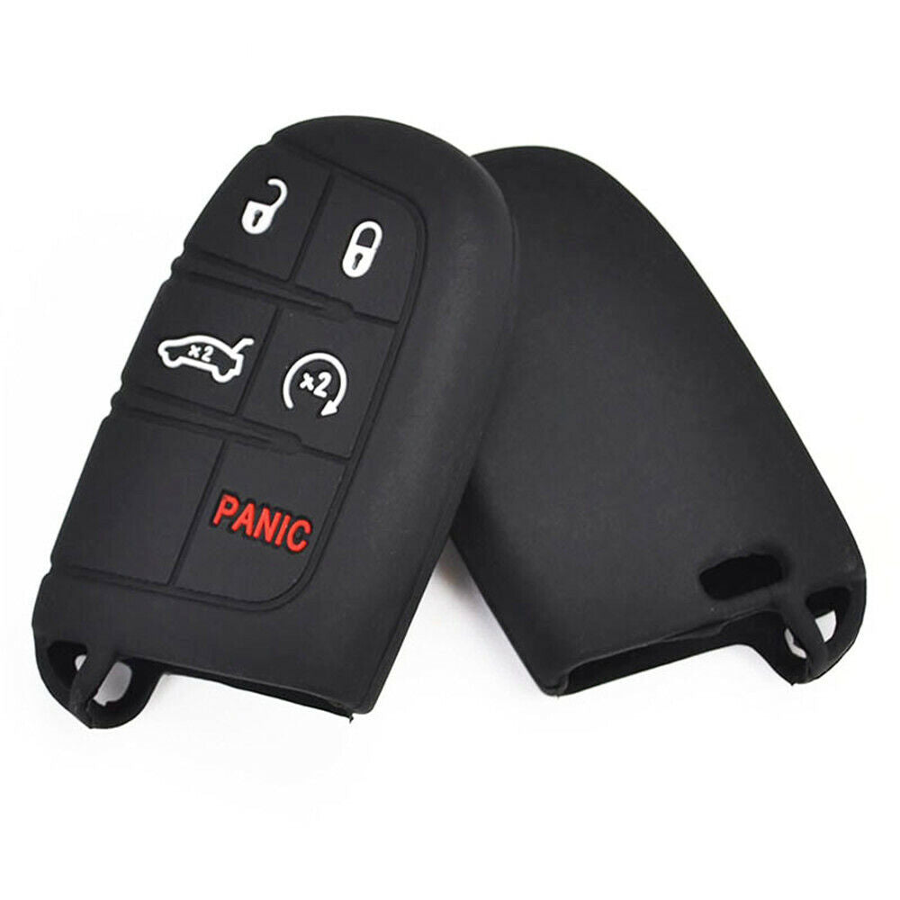 Silicone Remote Key Case Cover For Dodge Ram Journey / Jeep Grand Cherokee