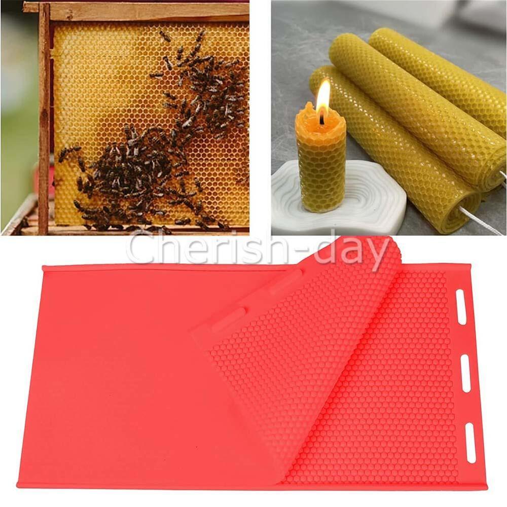 4pcs Beeswax Mold Flexible Beeswax Press Sheet Mould Durable Beeswax Making Tool