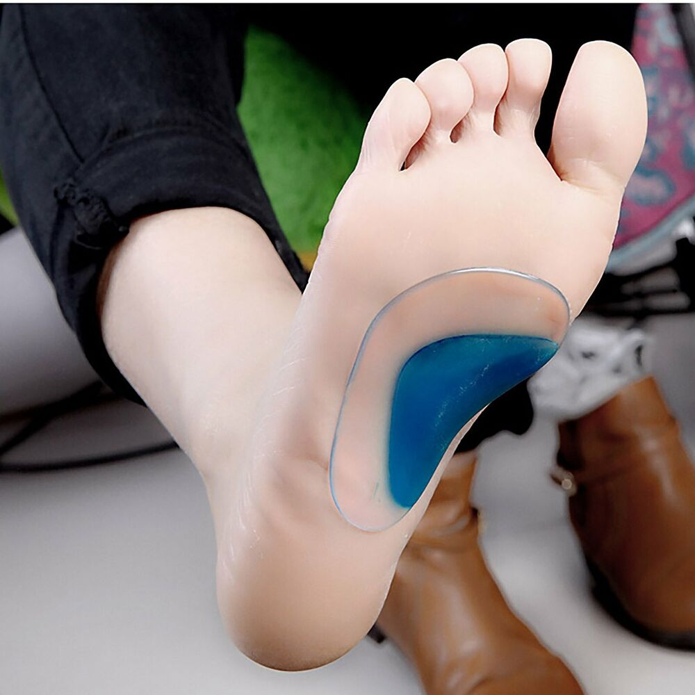 3xFlat Feet Unisex Gel Arch Support orthotic Shoe insole Pad Foot Pain Cushion