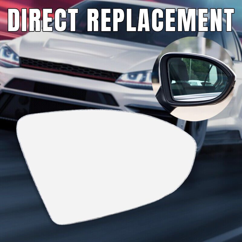 Mirror Glass Right Side for VW GOLF MK7 MK7.5 2013-2018 With Heated Convex Base