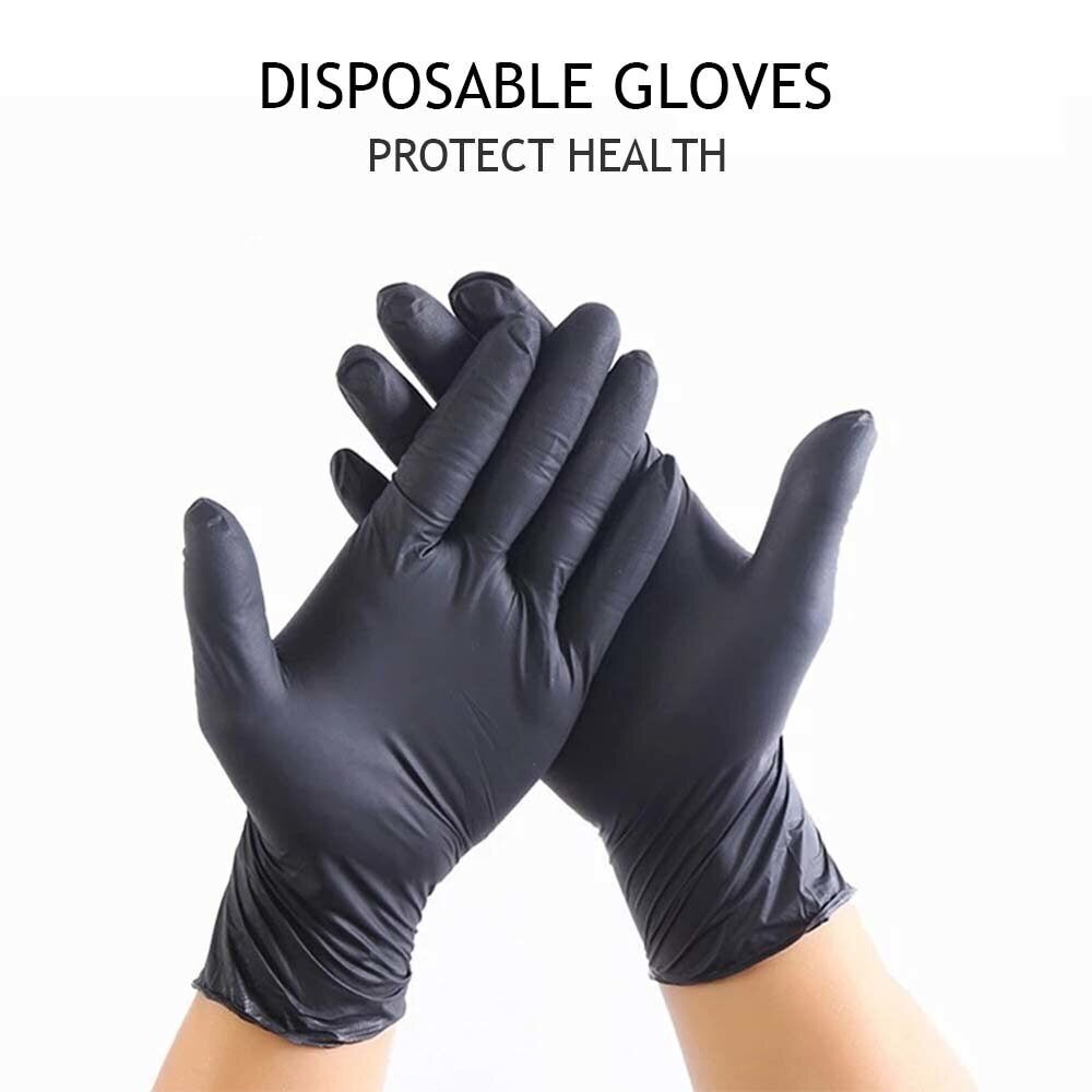 500x Disposable Nitrile Gloves Rubber Blend Powder Free Industrial Mechanic