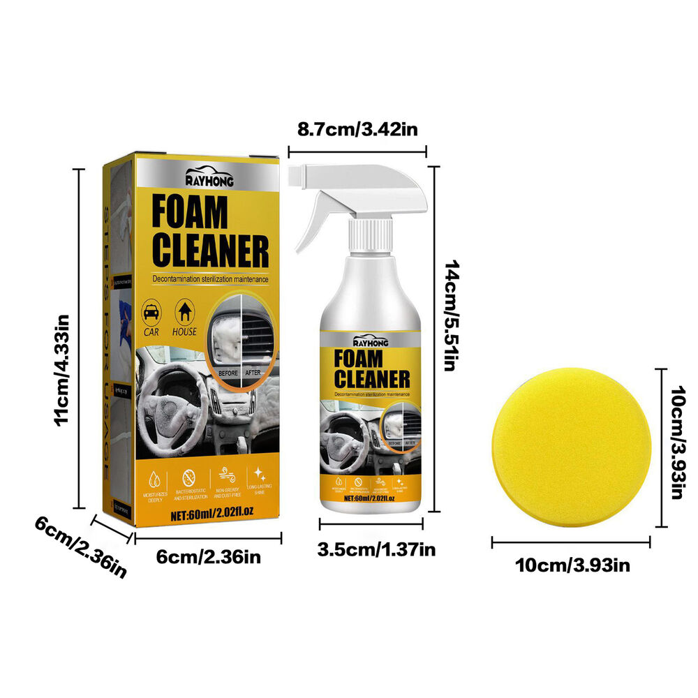 3Packs Multi-purpose Car & House Foam Cleaner Cleaning Foam Cleaning Interior