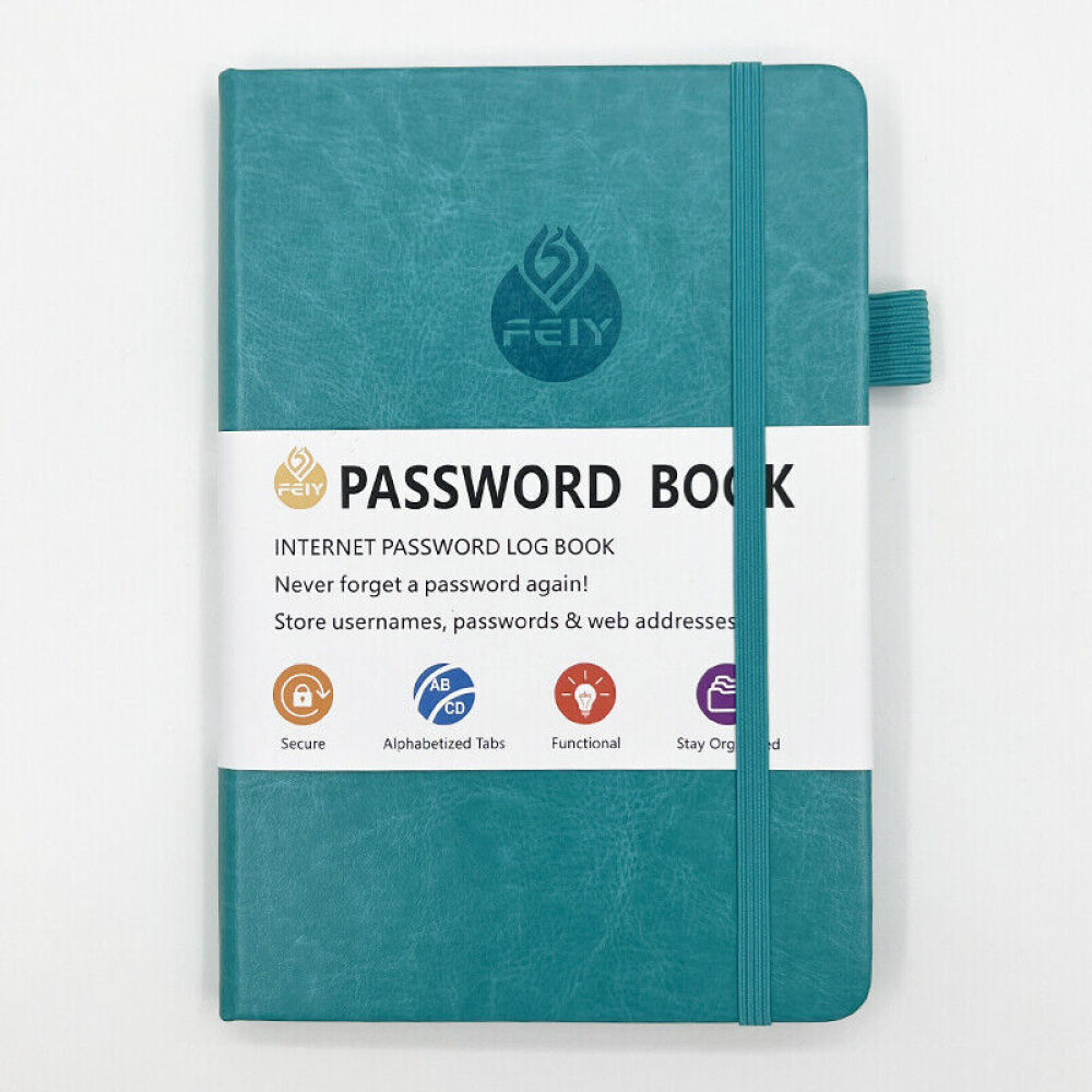 Password Book Hardcover Journal Notebook Internet Address & Password Organizer