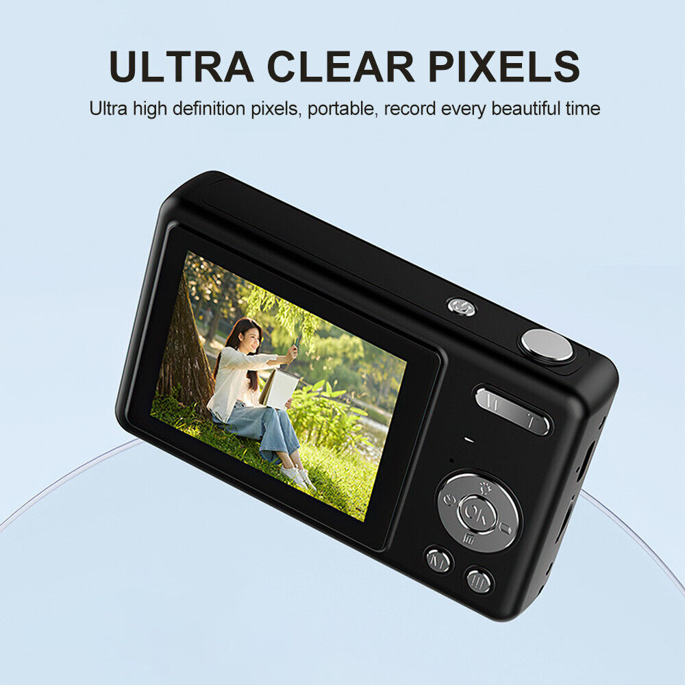 4K HD 1080P Digital Camera 16X Zoom Portable Vlogging Camera 2.4 Inch IPS Screen