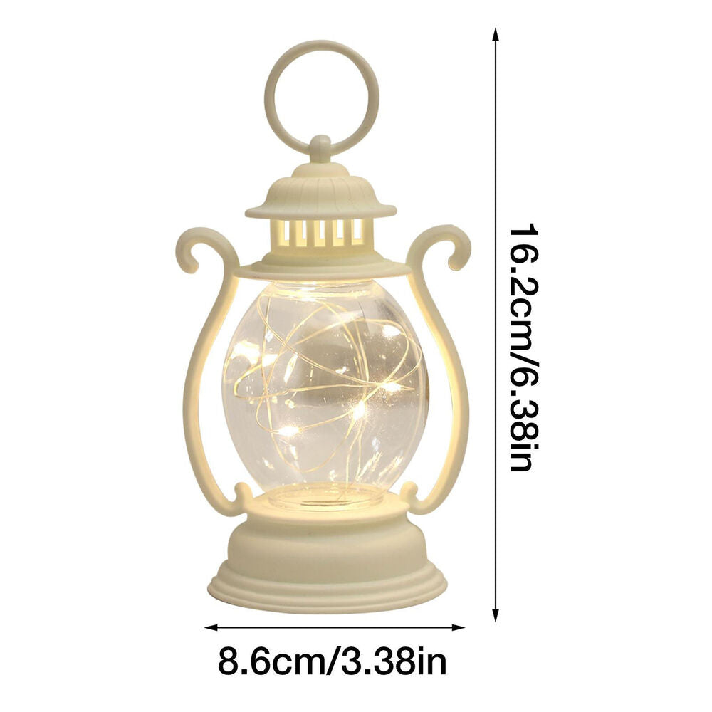 Led Lantern Retro Decorative Hanging Lantern Battery Operated Rustic Lantern