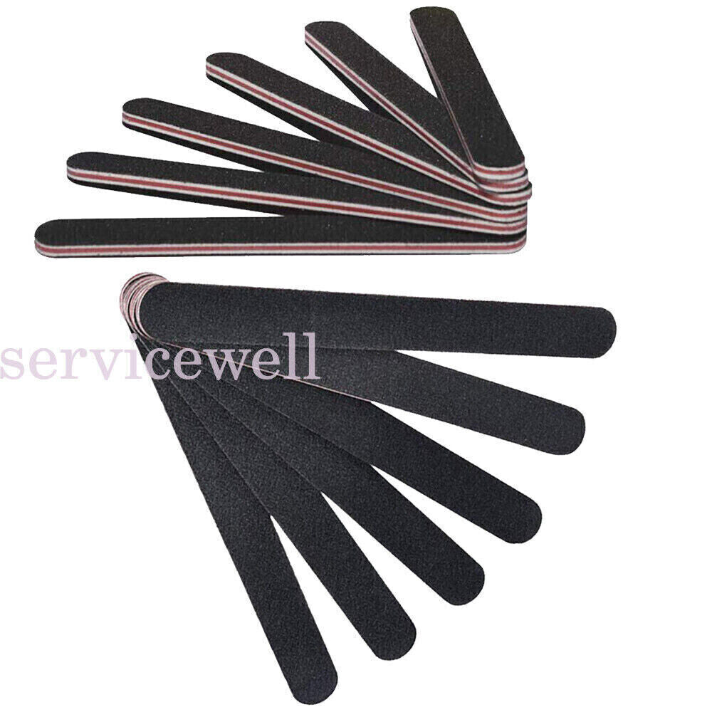 Professional Nail File Sanding Buffer100/180 Grit Manicure Art Pedicure Salon10x