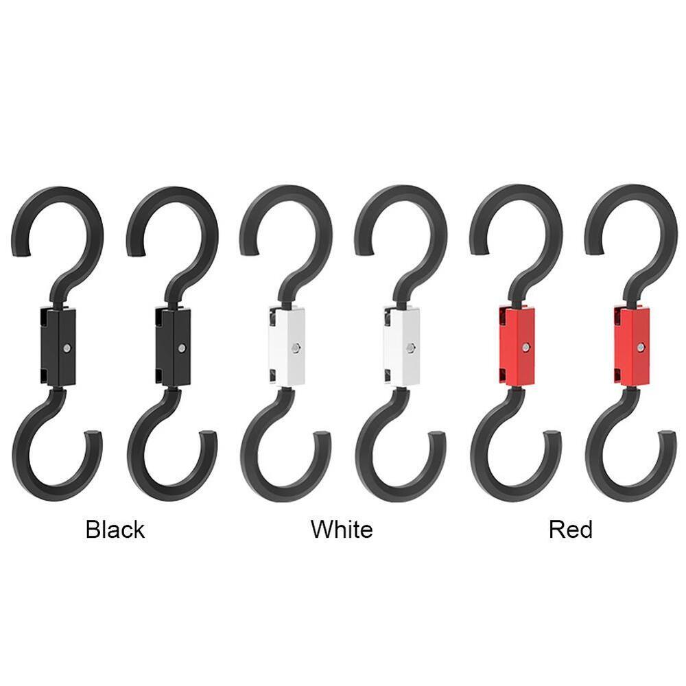 S Shape Hanger Bearing Capacity 6kg Car Hook ABS for Shopping Bag (Red)