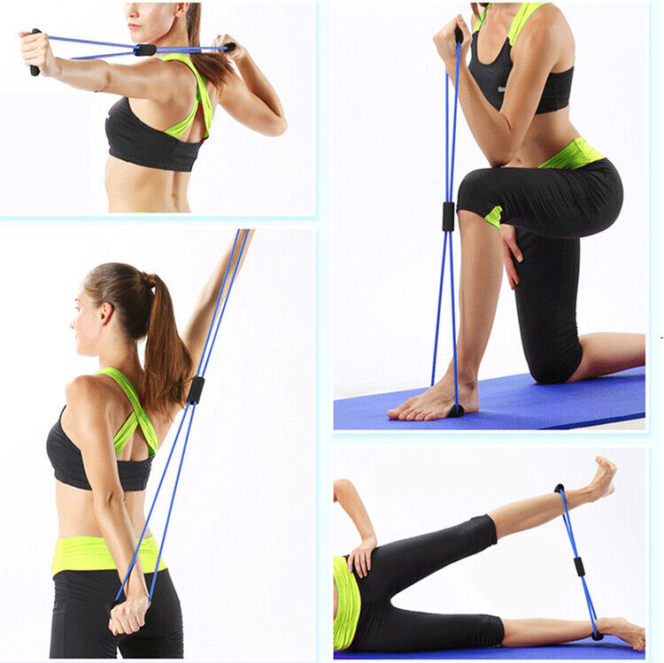 Resistance Bands Chest Expander Elastic Rope Yoga Home Gym Fitness Exercise Loop