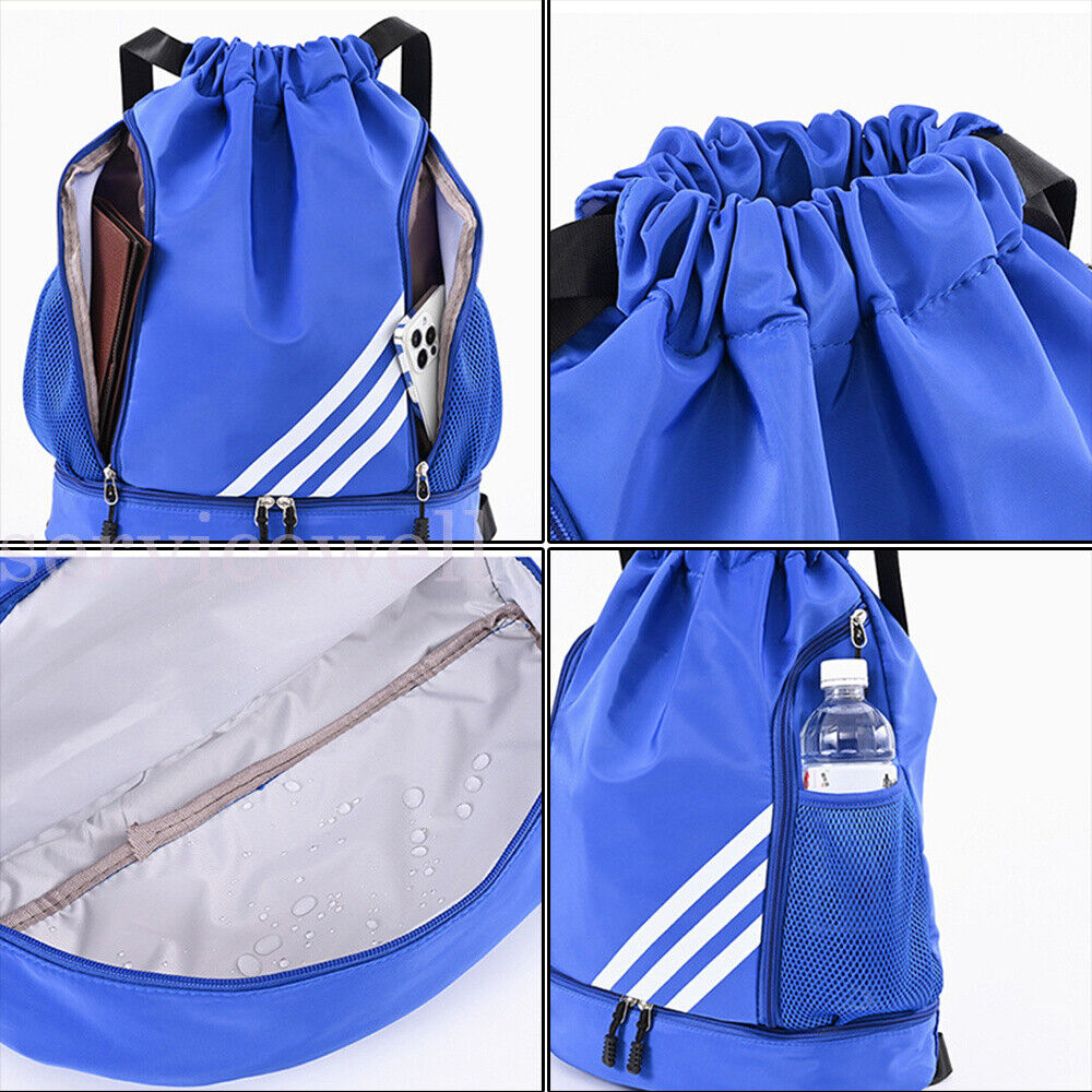 Drawstring Backpack Waterproof String Bag Sackpack Outdoor Travel Sports School