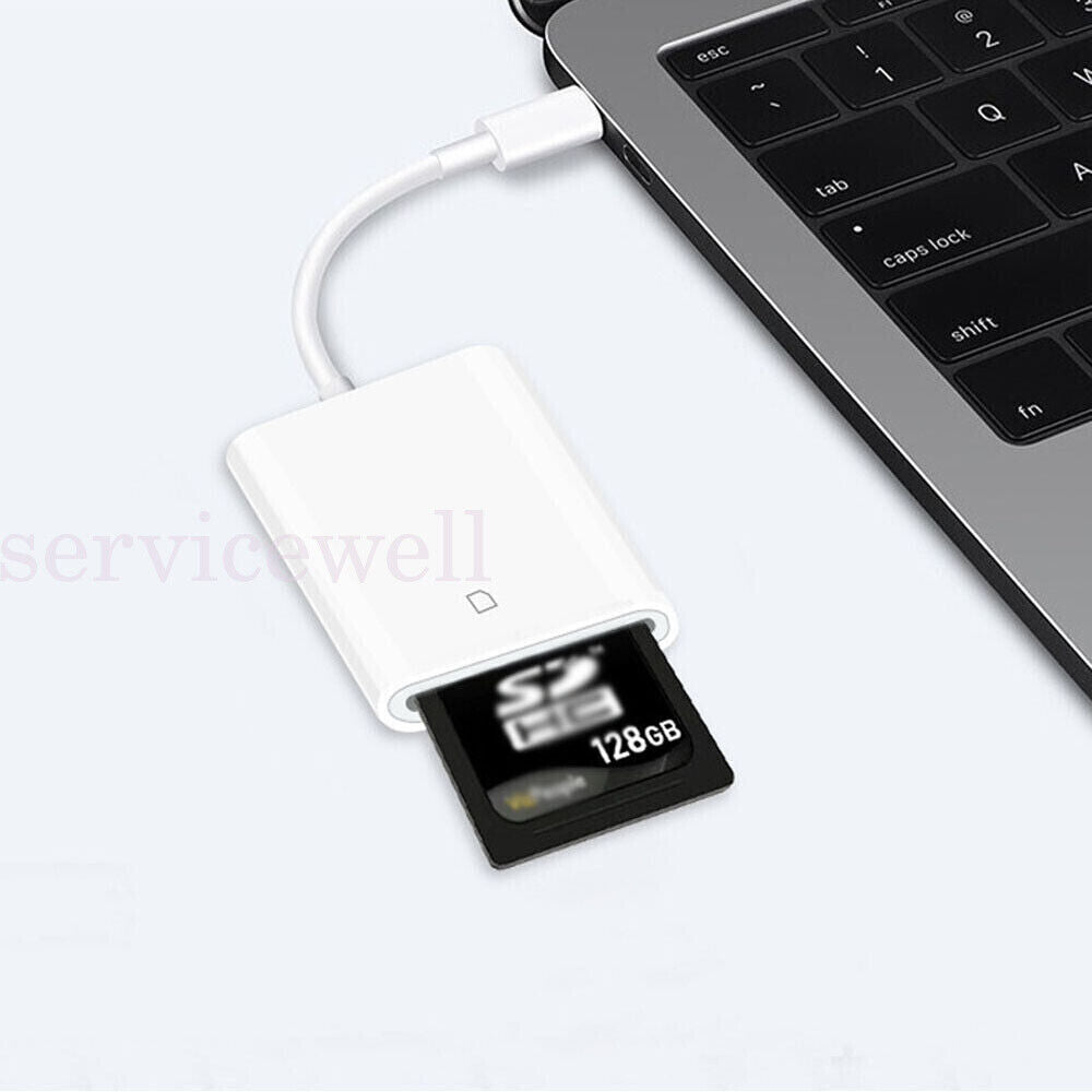 USB-C To SD Card Reader Adapter Type-C For Apple iPad Macbook Pro Air 13 Samsung