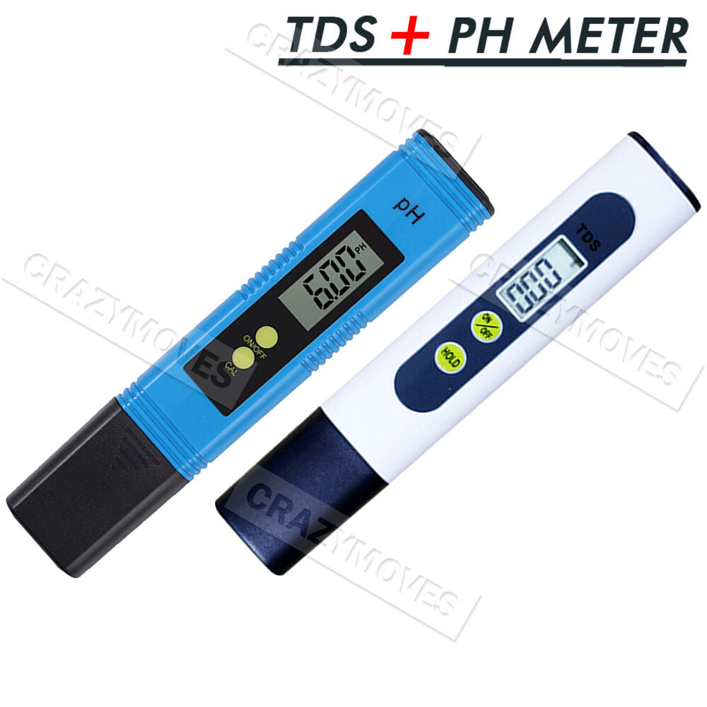 PH TDS Meter Digital Tester Pen Aquarium Pool SPA Water Quality Monitor