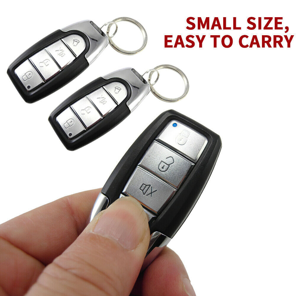 Universal Car Vehicle Alarm Security System Keyless Entry 2 Remote Control Siren